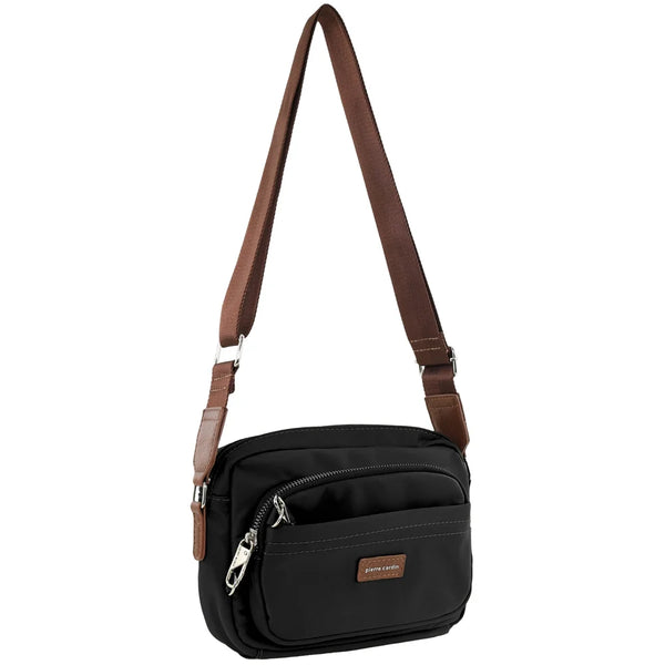 Pierre Cardin - PC4073 Nylon Crossbody Bag - Black