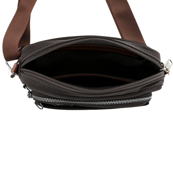 Pierre Cardin - PC4073 Nylon Crossbody Bag - Black