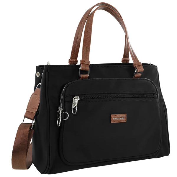 Pierre Cardin - PC4074 Nylon Crossbody Bag - Black