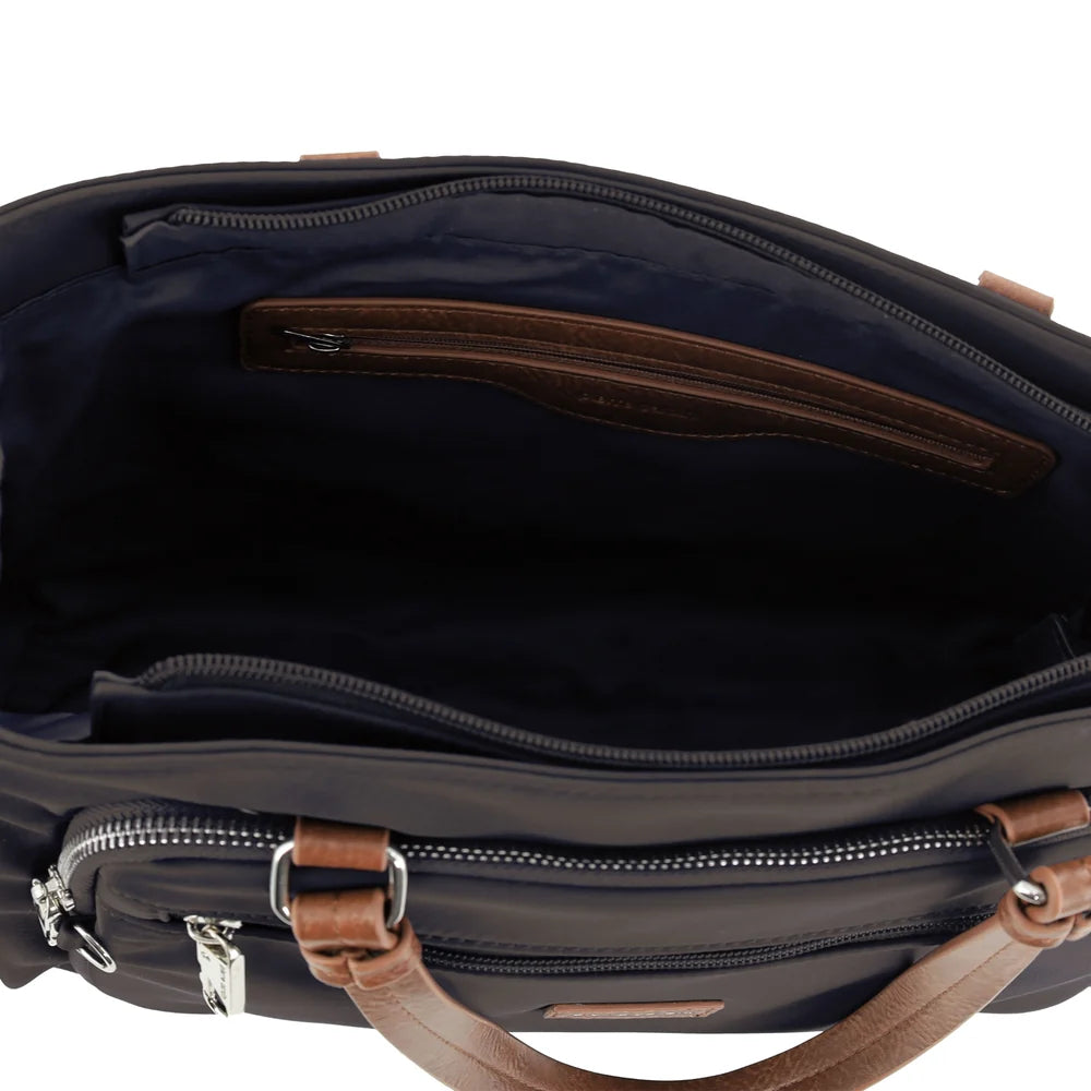 Pierre Cardin - PC4074 Nylon Crossbody Bag - Black