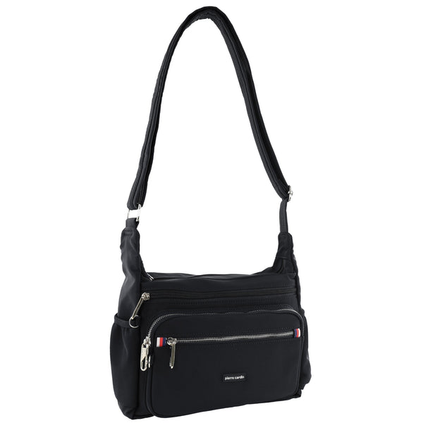 Pierre Cardin - PC4077 Nylon Crossbody Bag - Black