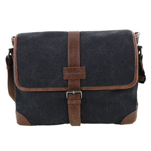 Pierre Cardin - PC4098 Canvas Satchel - Black