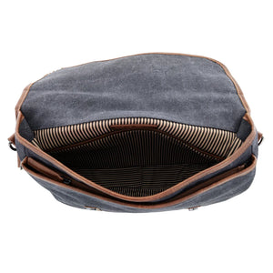 Pierre Cardin - PC4098 Canvas Satchel - Black