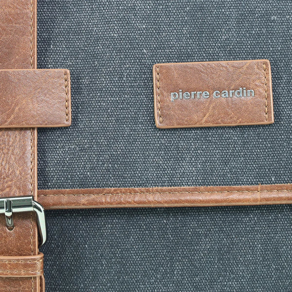 Pierre Cardin - PC4098 Canvas Satchel - Black
