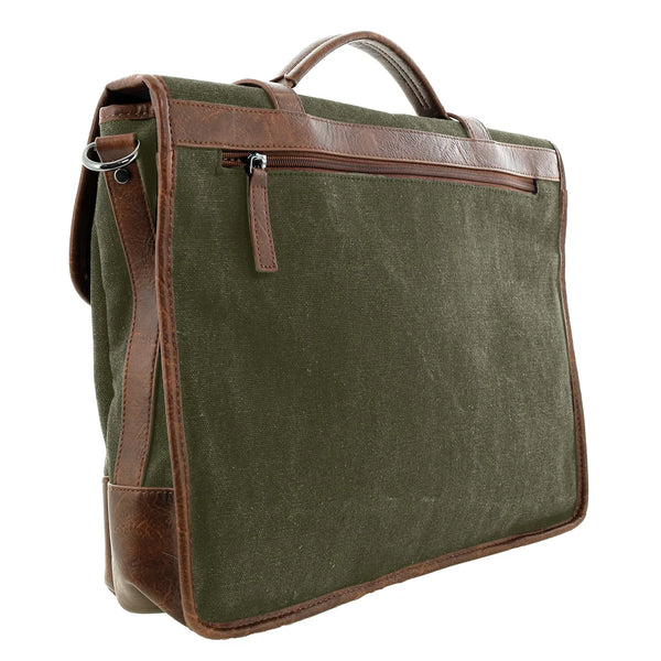 Pierre Cardin - PC4098 Canvas Satchel - Brown