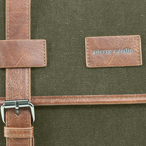 Pierre Cardin - PC4098 Canvas Satchel - Brown