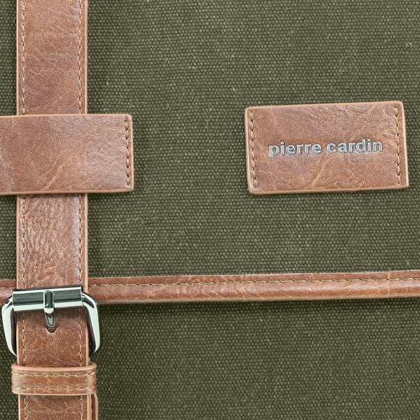 Pierre Cardin - PC4098 Canvas Satchel - Brown