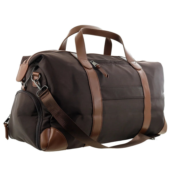 Pierre Cardin - PC4111 Nylon Overnight Bag - Chocolate