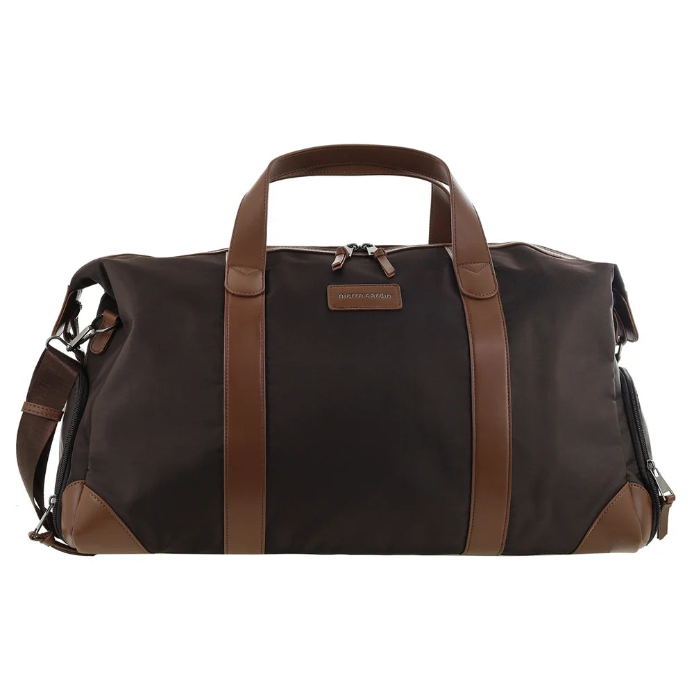 Pierre Cardin - PC4111 Nylon Overnight Bag - Chocolate