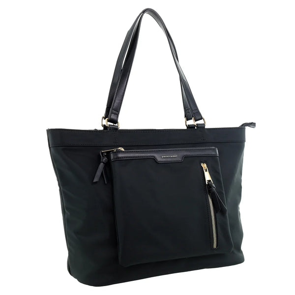 Pierre Cardin - PC4113 Nylon Hobo Bag - Black