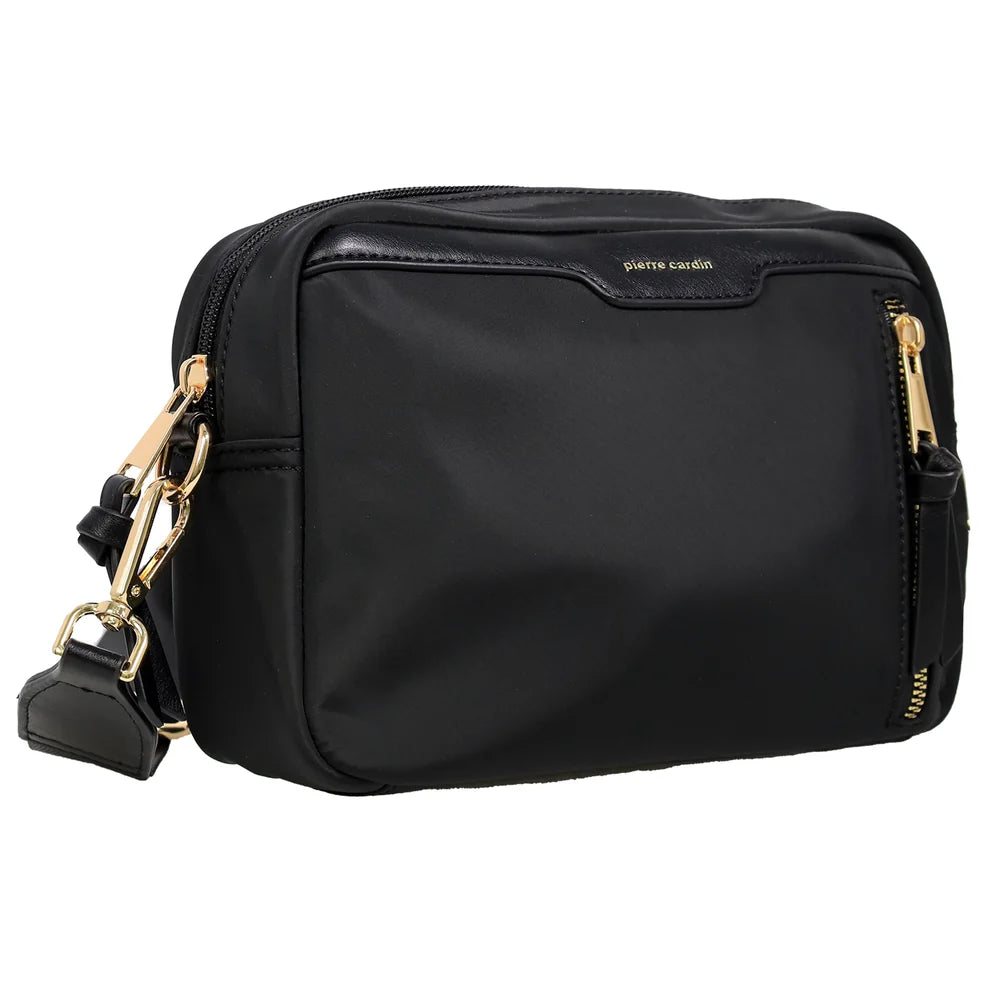 Pierre Cardin - PC4115 Nylon Crossbody Bag - Black