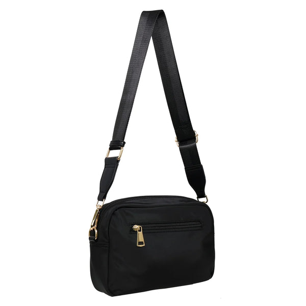 Pierre Cardin - PC4115 Nylon Crossbody Bag - Black