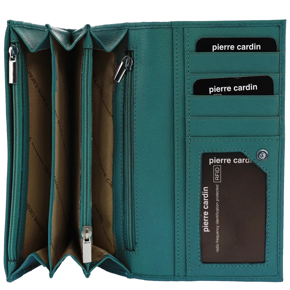 Pierre Cardin - PC8785 Leather Ladies Wallet - Green