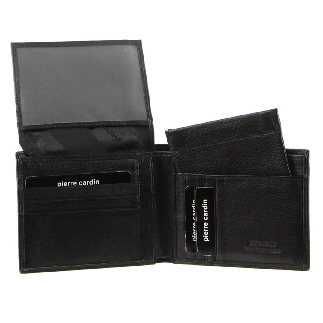 Pierre Cardin - PC9449 RFID Italian Leather Mens Bi-Fold Wallet - Black - 0