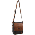 Pierre Cardin- PC2580 Canvas/PU Body Bag - Black