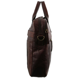 Pierre Cardin - PC2807 Rustic Leather Work/Computer Bag - Chestnut - 0
