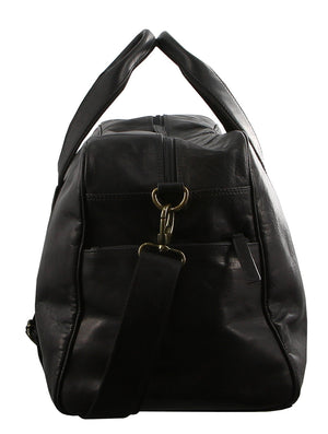 Pierre Cardin PC2825 Black Rustic Leather Overnight Bag