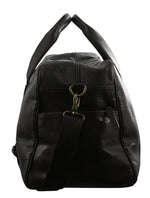 PIERRE CARDIN PC2825 Black RUSTIC LEATHER OVERNIGHT BAG