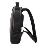 Pierre Cardin Pebbled Leather Laptop Backpack PC3297 Black *DC