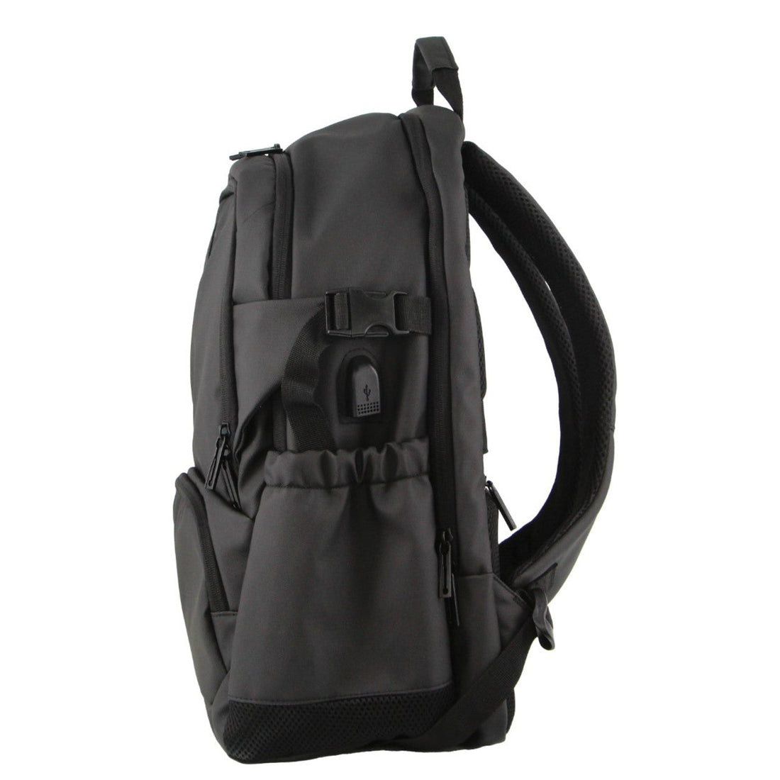 Pierre Cardin - PC3622 15in Laptop Backpack W USB Port - Black