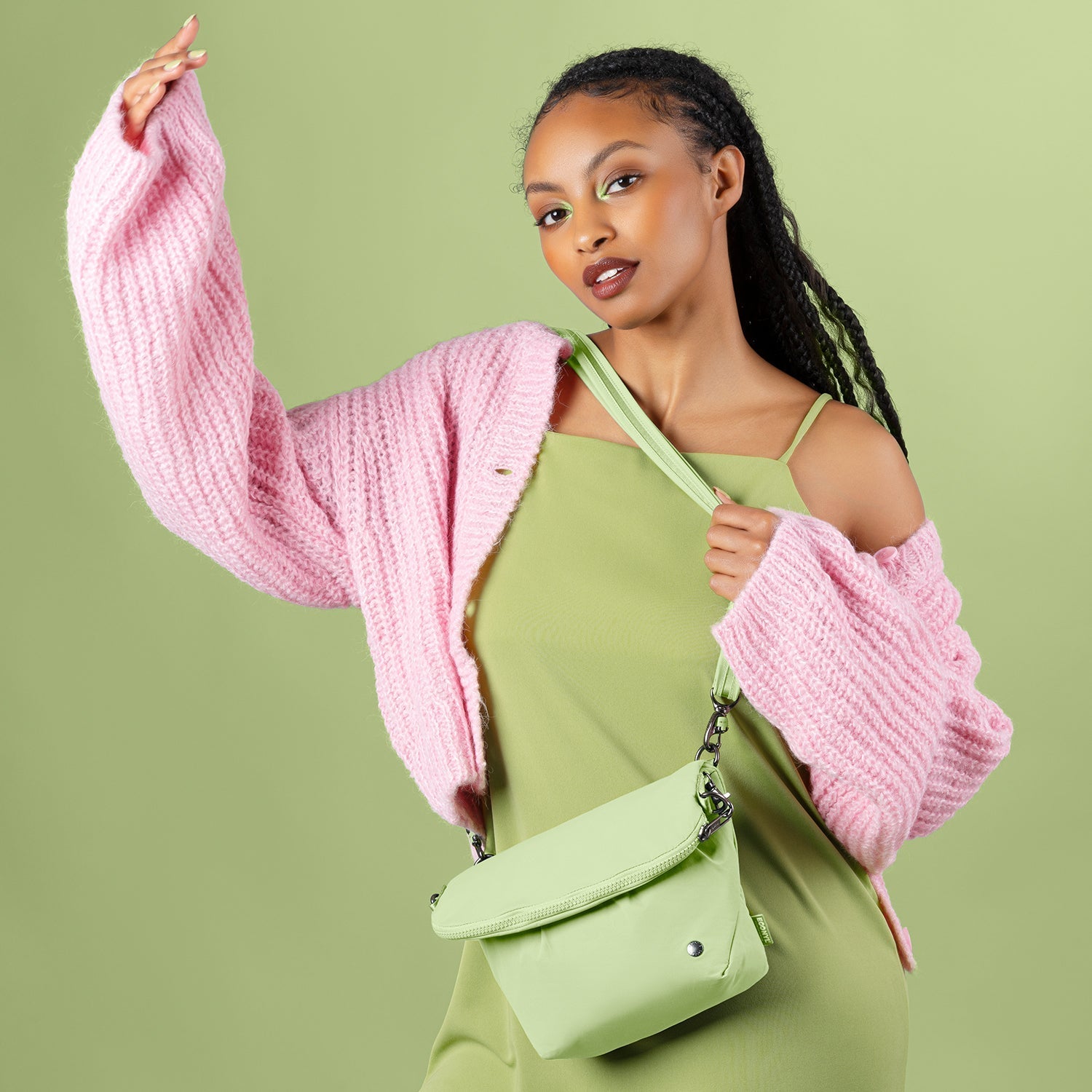 Pacsafe CX convertible crossbody Matcha - 0