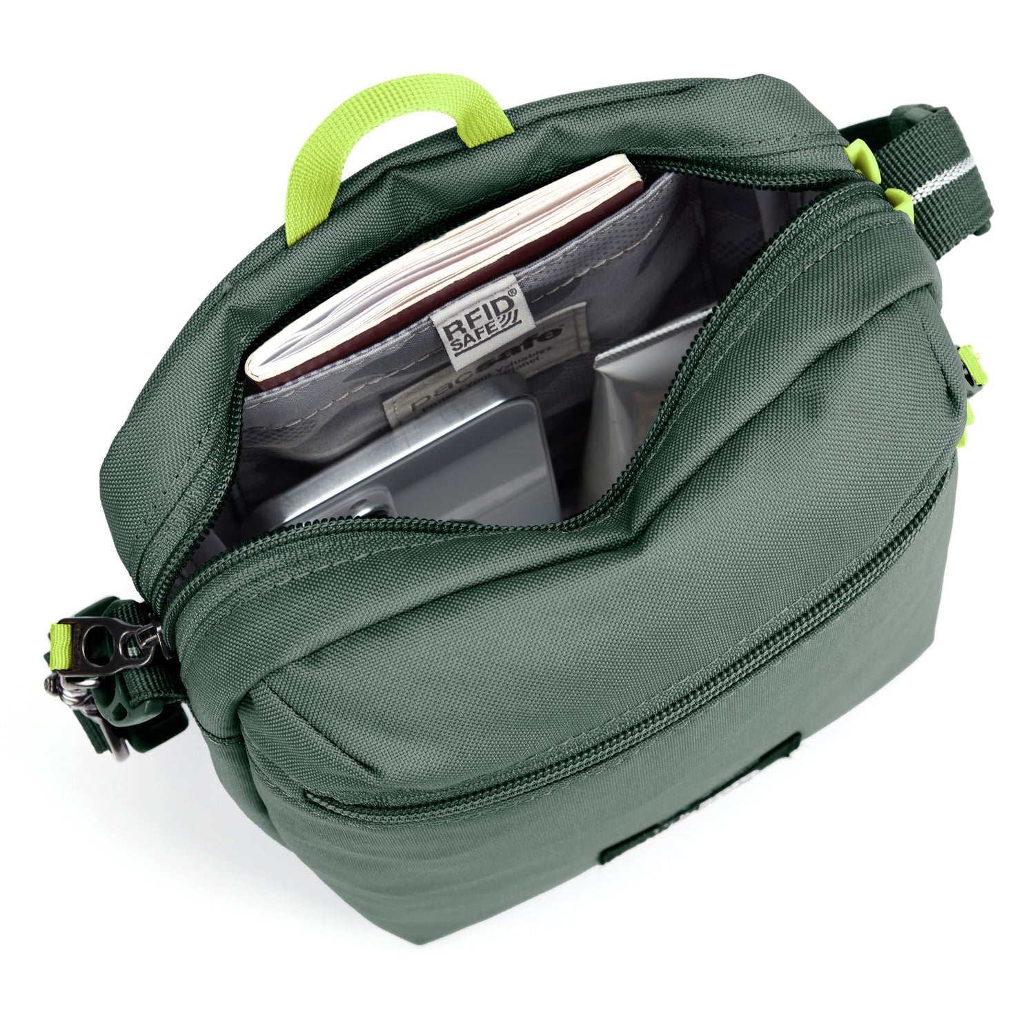 Pacsafe GO Festival Crossbody Spruce Green – Bags To Go