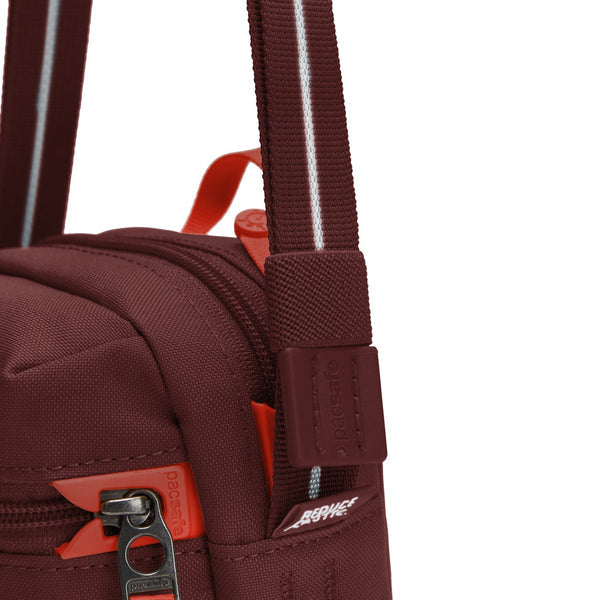 Pacsafe GO Micro Crossbody Garnet Red