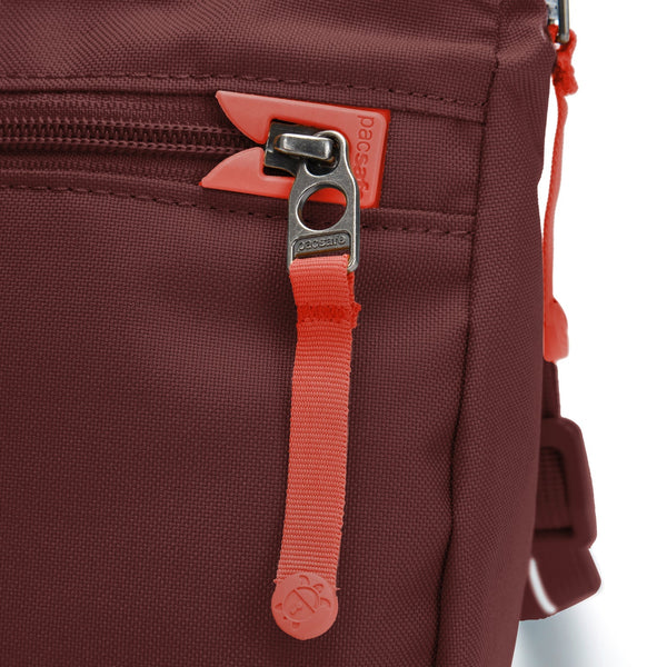 Pacsafe GO Saddle Crossbody Garnet Red