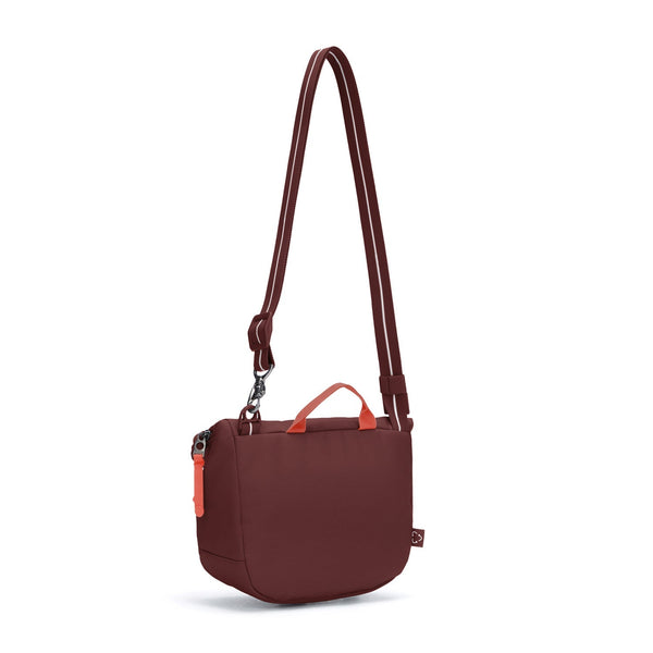 Pacsafe GO Saddle Crossbody Garnet Red