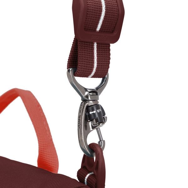 Pacsafe GO Saddle Crossbody Garnet Red