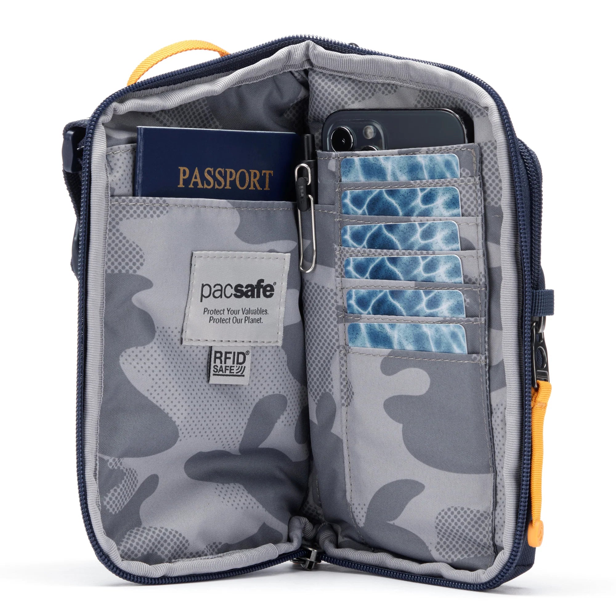 Pacsafe GO Tech Crossbody Coastal Blue