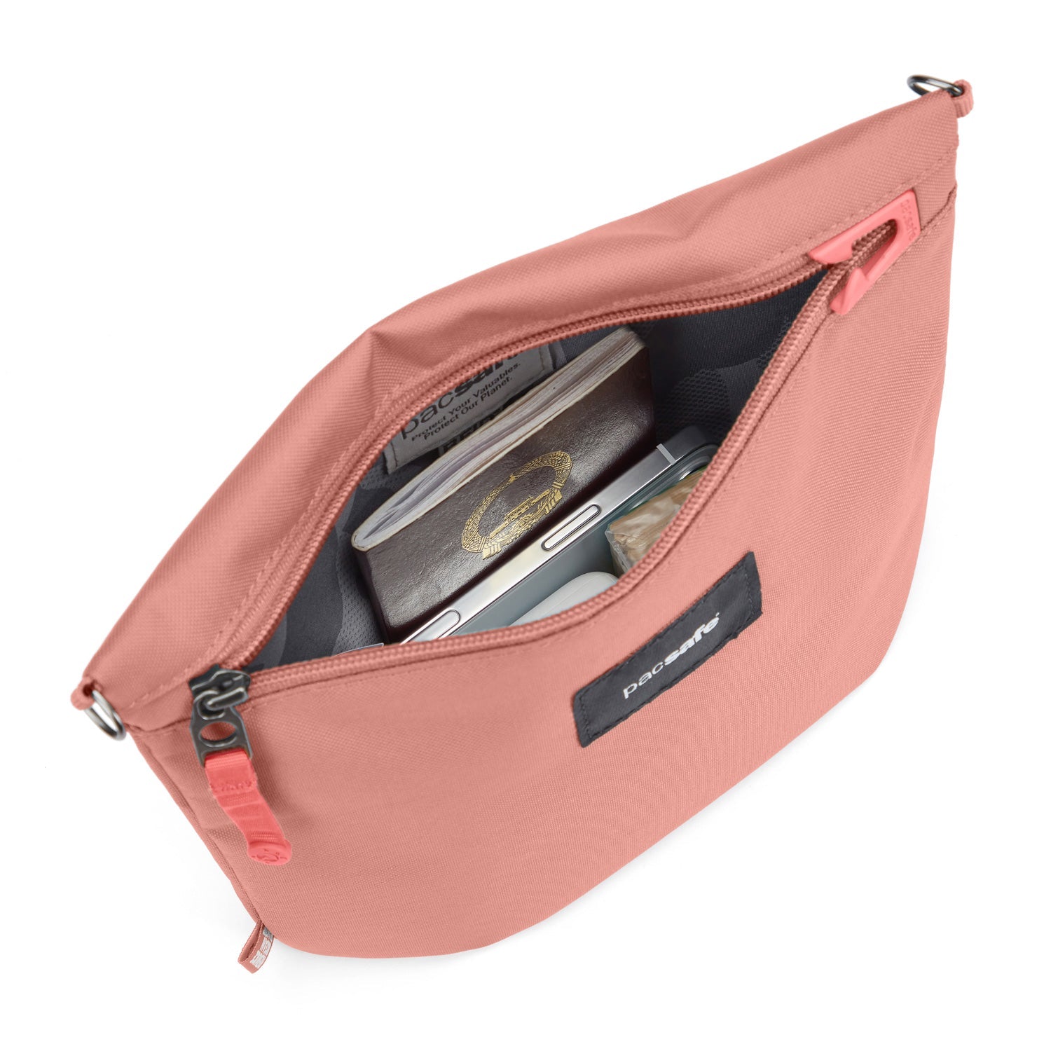 Pacsafe - Go Crossbody Pouch - Rose