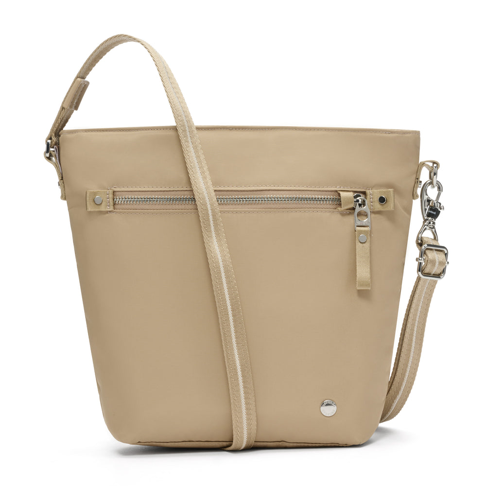 Pacsafe W crossbody Taupe — Official product view (20462207)