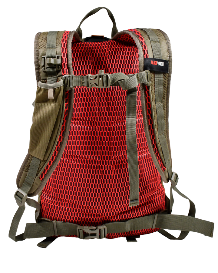 Black Wolf - Pathfinder II 33L Backpack - Terrarium Moss/True Red-7