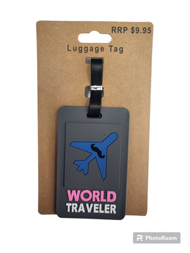 Comfort Travel - World Traveller Bag Tag - Grey