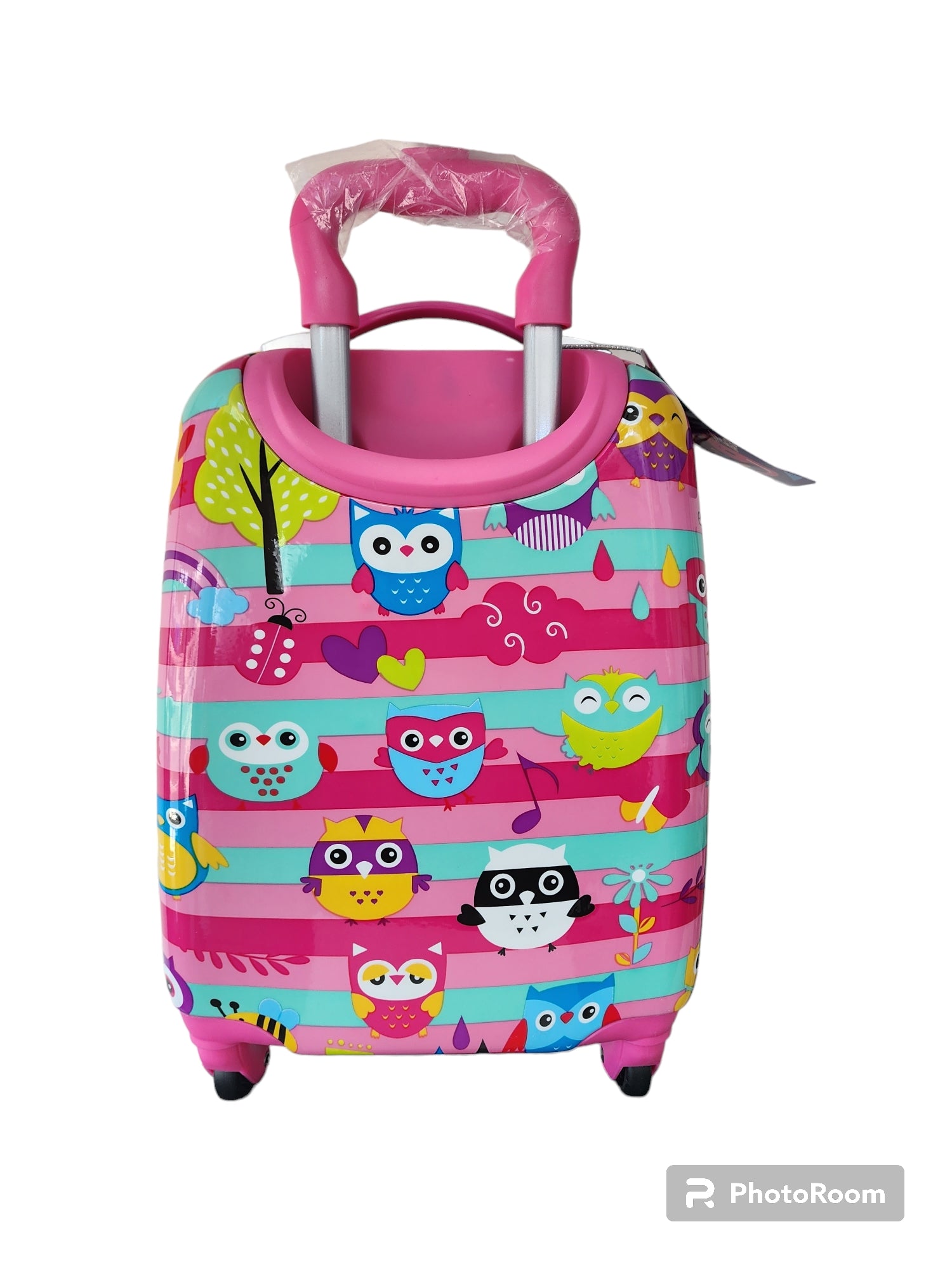 Kidz Bagz - 48cm Owl spinner suitcase - Pink - 0