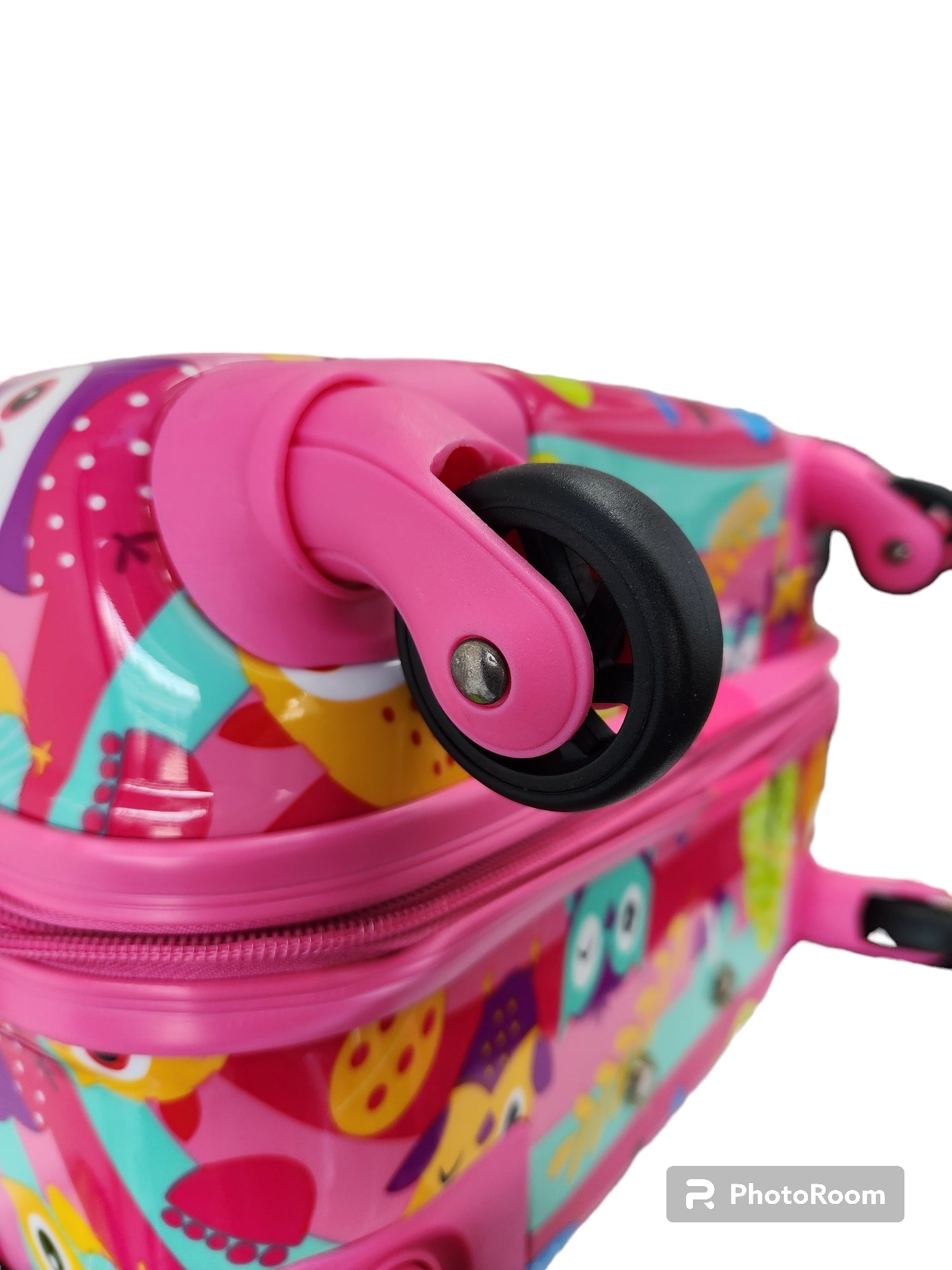 Kidz Bagz - 48cm Owl spinner suitcase - Pink-5
