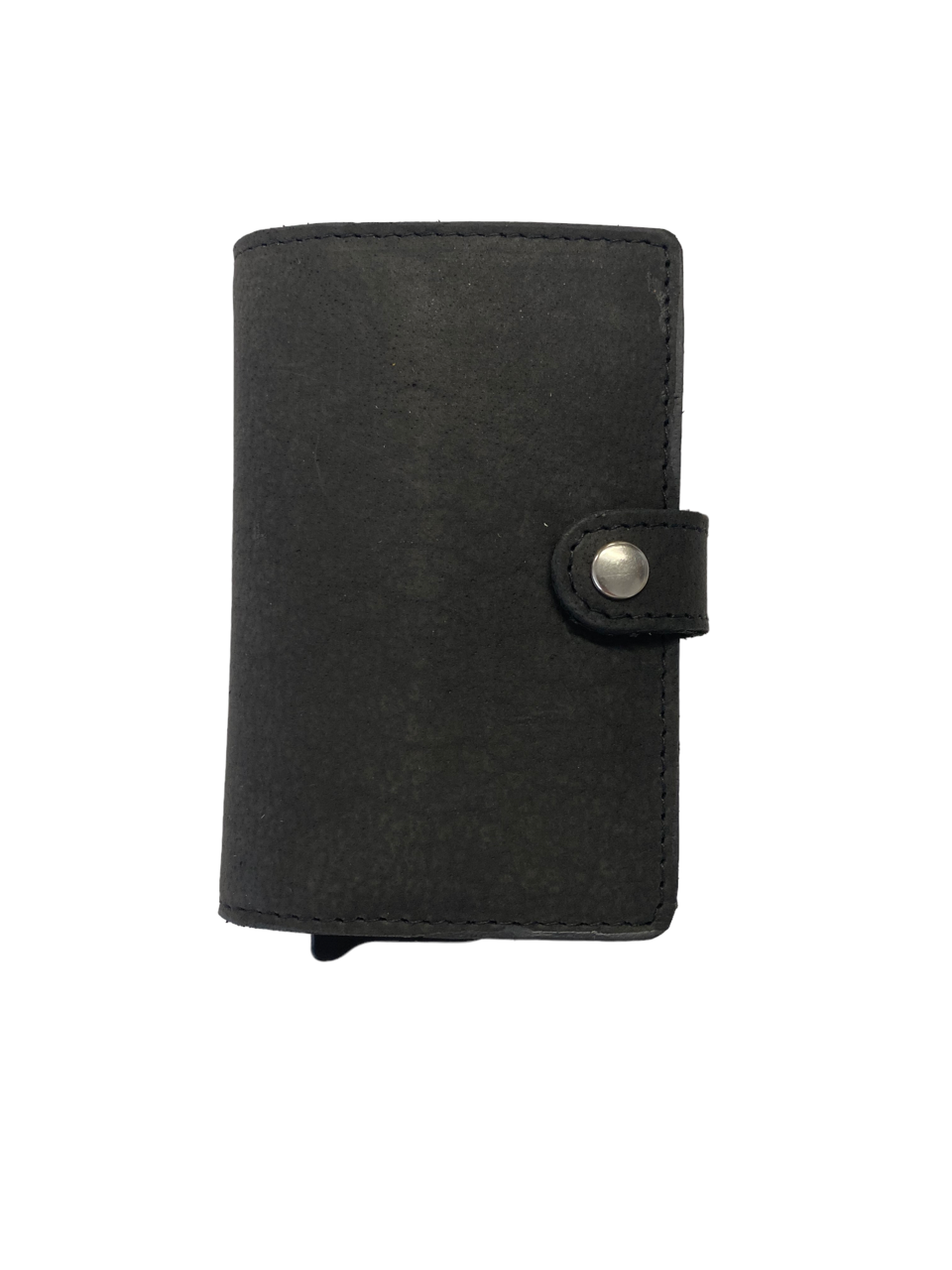 Oran - DL-02 Leather Spring load 8 card wallet - Black-1