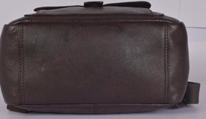 Colorado - 13811 Soft Large Leather Backpack 15in + Tablet - Brown