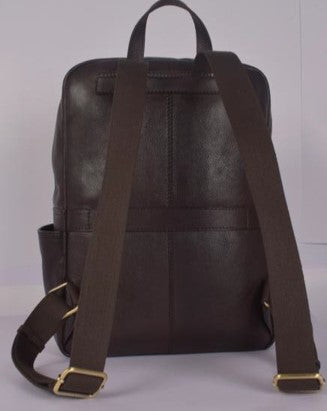 Colorado - 13811 Soft Large Leather backpack 15in + Tablet - Brown