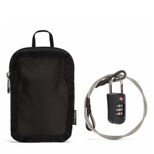 Pacsafe - Prosafe 1000 Combination Lock With Steel Cable - Black