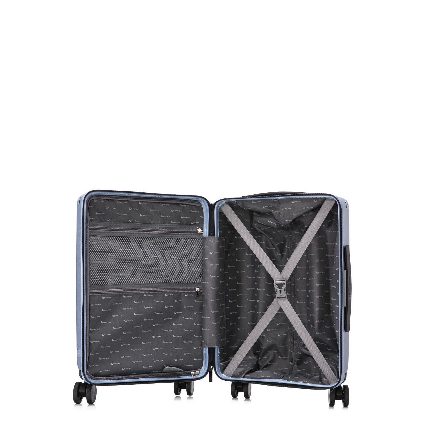 Qantas- QF250 ROME 56cm Small cabin spinner suitcase - Blue-6