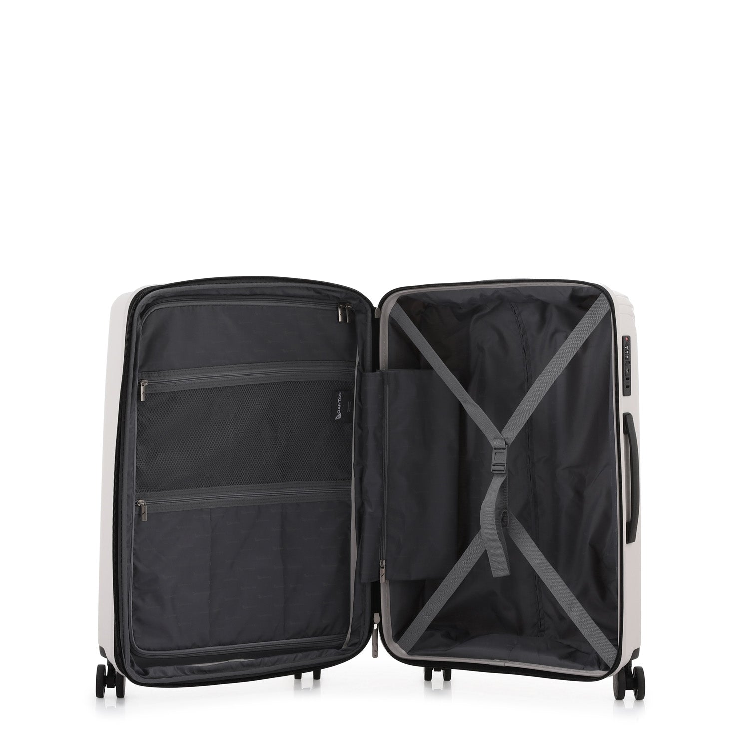 Qantas - QF270 New York Medium 66.5cm Spinner suitcase - White-6