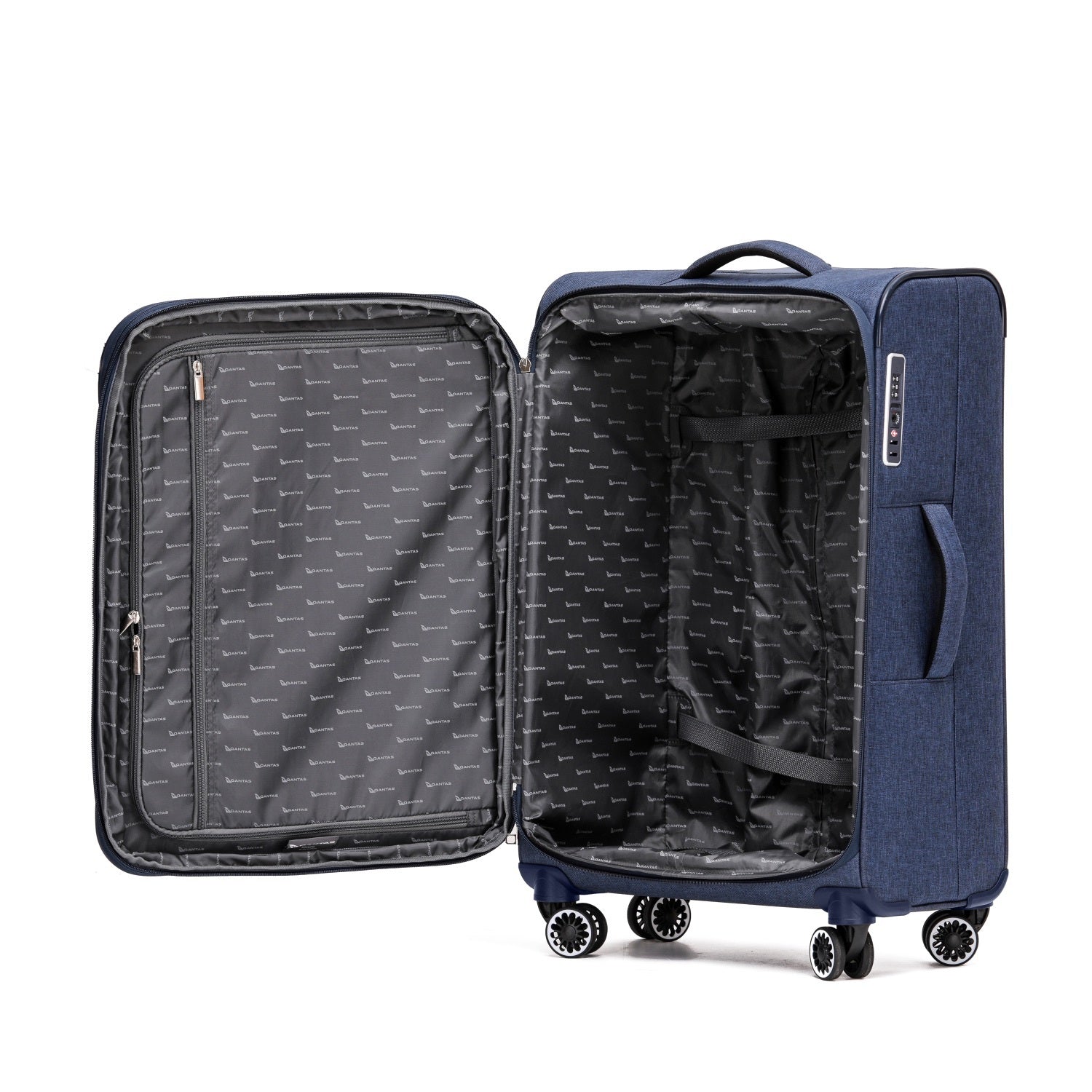 Qantas - QF400 81cm Large Adelaide Soft sided spinner - Navy-7