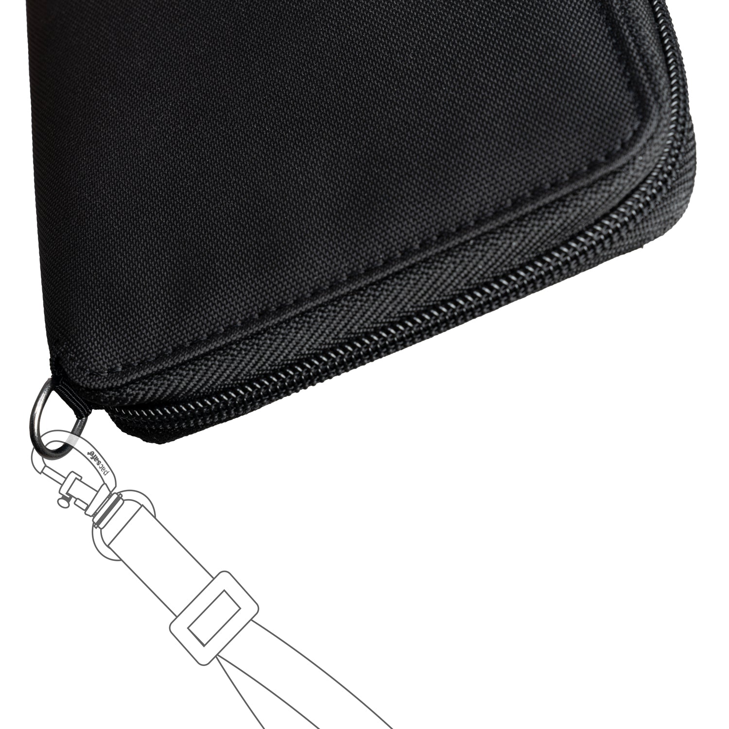 Pacsafe - RFIDsafe Travel Wallet - Black-6
