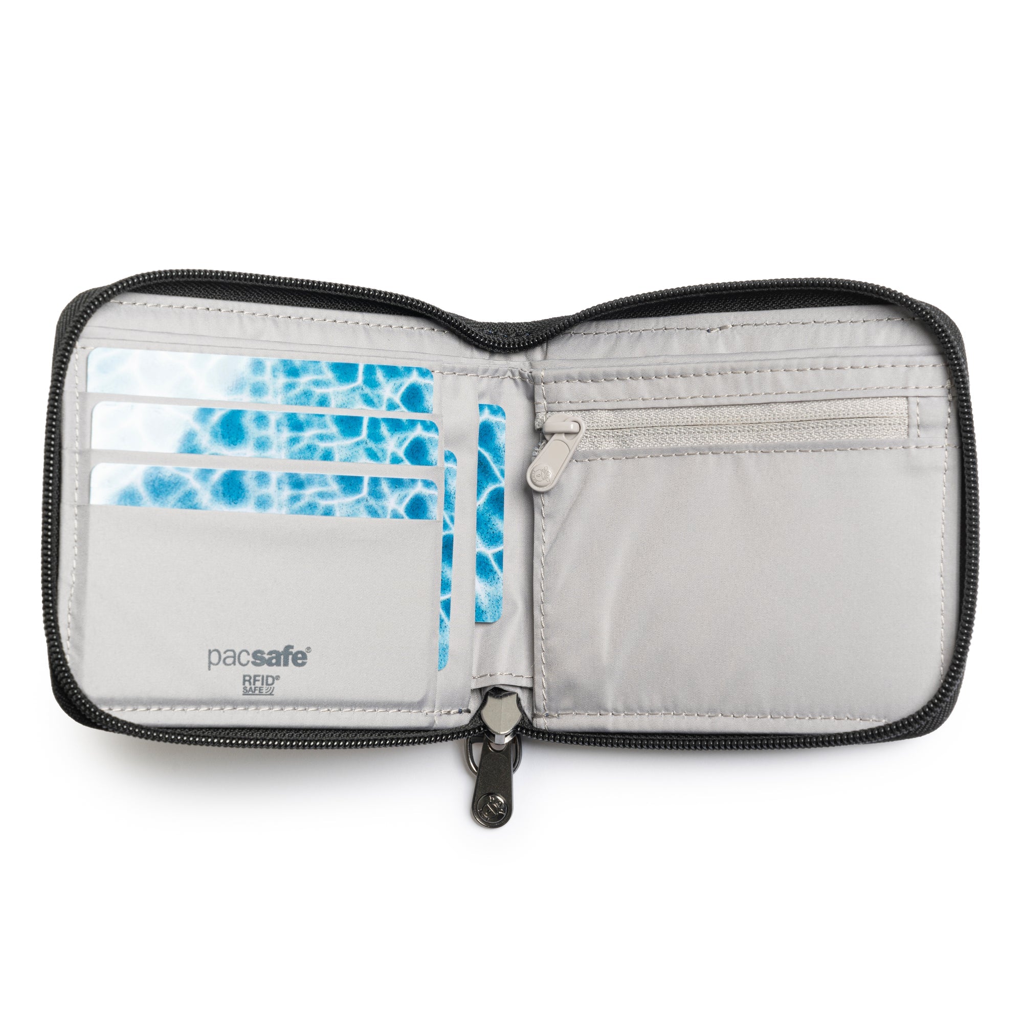 Pacsafe - RFIDsafe Z100 Zipper Bifold Wallet - Black - 0