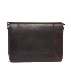 Oran - RH-1303 Codi Rich Leather Work Satched with Flap - Brown