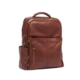 Oran - RH-2364 XLG Leather work-Travel Backpack - Brandy