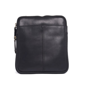 Oran - RH-2365 Cross Body Leather Side Bag - Black
