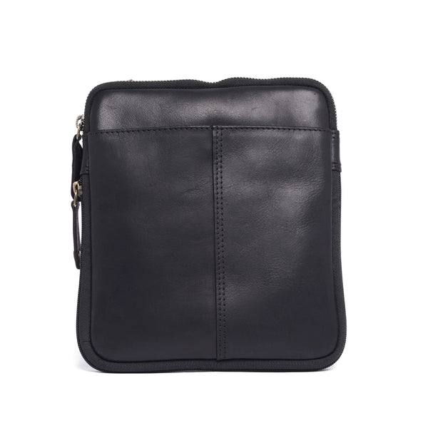 Oran - RH-2365 Cross Body Leather Side Bag - Black